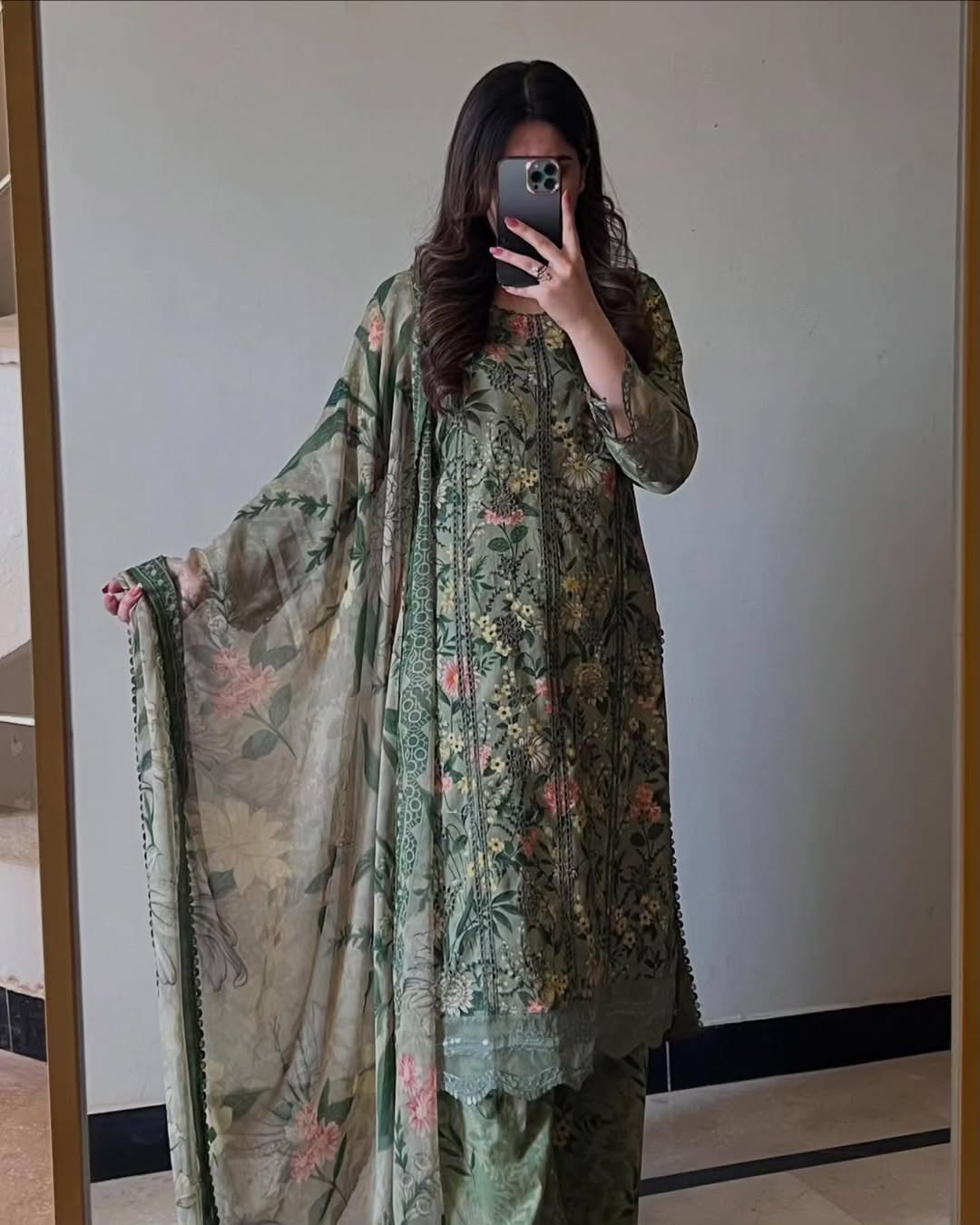 "Eid Luxe Edit – Embroidered Lawn with Lace Finish"