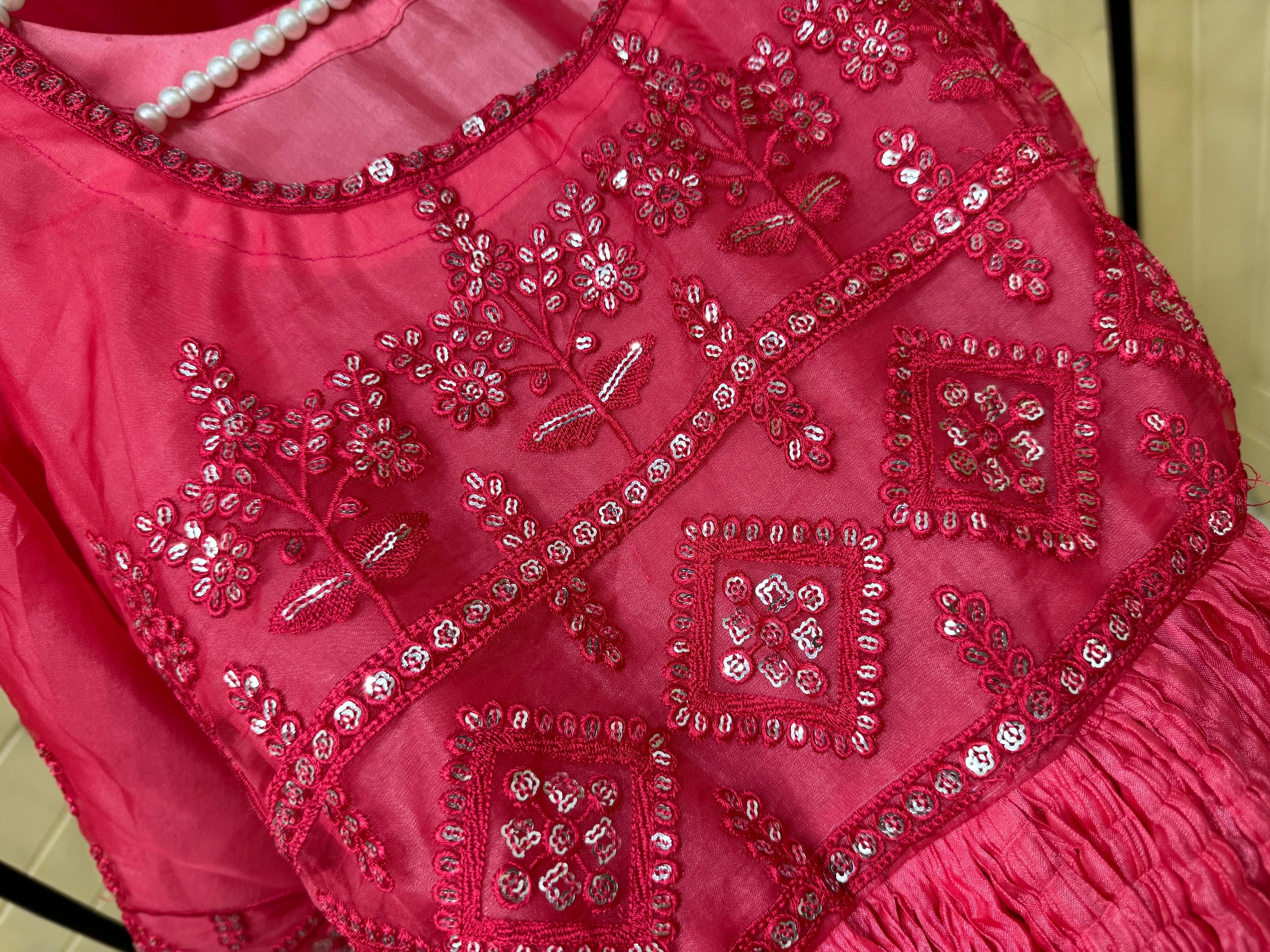 Embellished Sequin Organza Frock – Eid Festive Collection