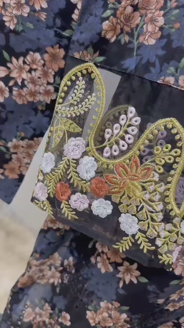 Ready to Dispatch 3-Piece Pure Lawn Pret Suit – Fully Embroidered & Digital Printed with Chiffon Dupatta